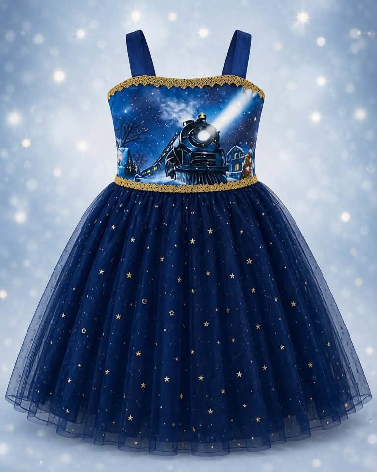 Polar Express Poppy Dress