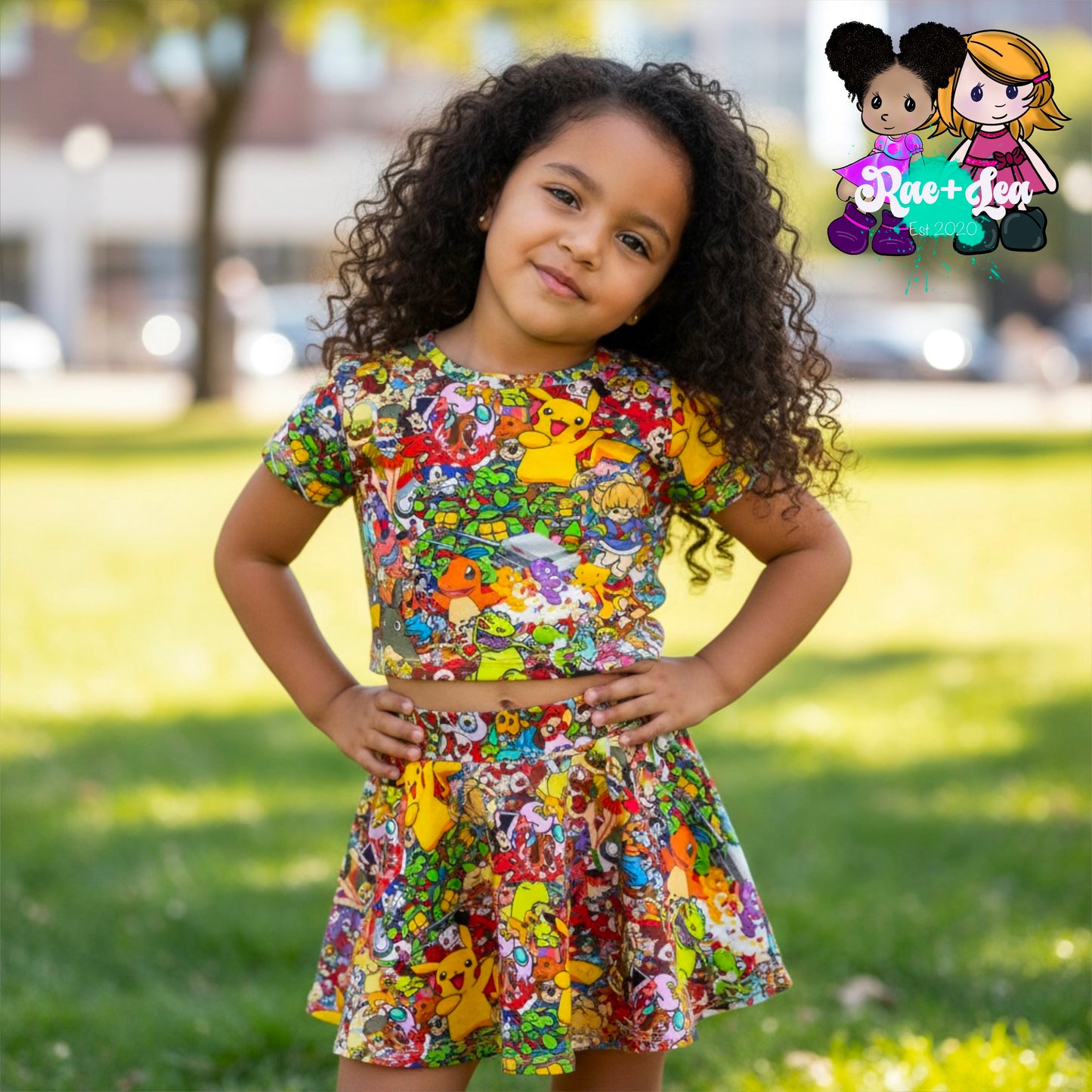 Retro Cartoon Skater Set