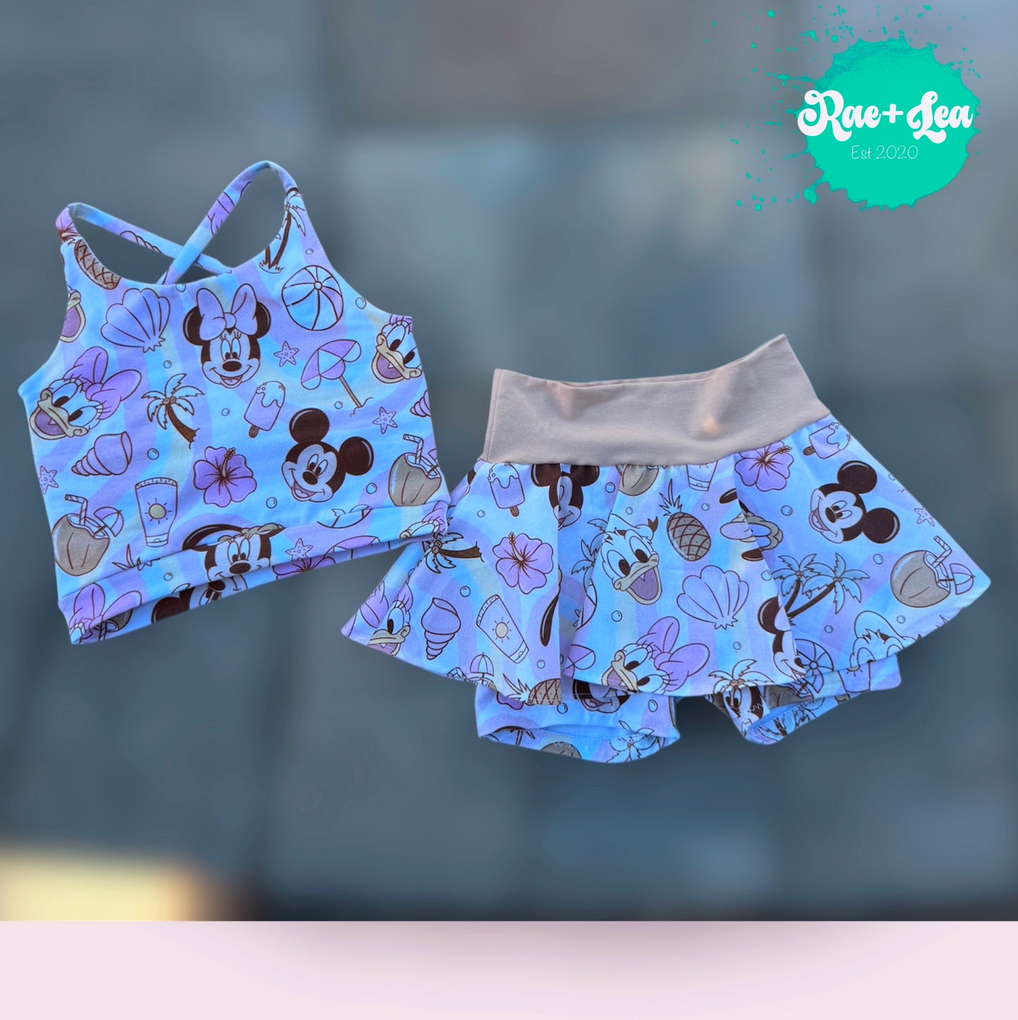 Beach Party Dakota Skirted Bikers 2 PC Set
