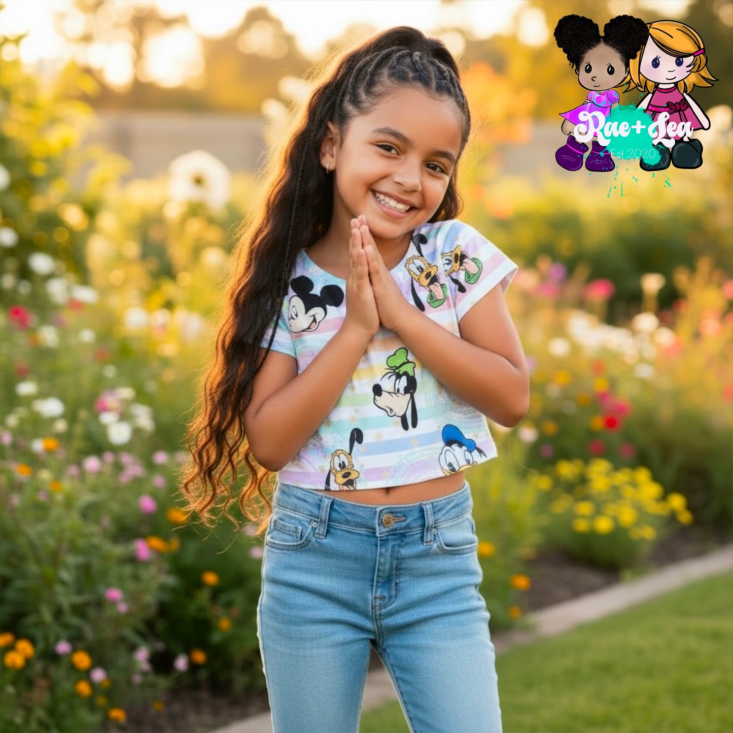 Rainbow Friends Cropped Tee