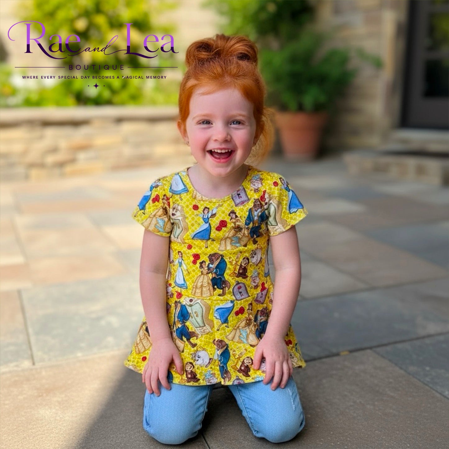 Beauty and The Beast Peplum Top
