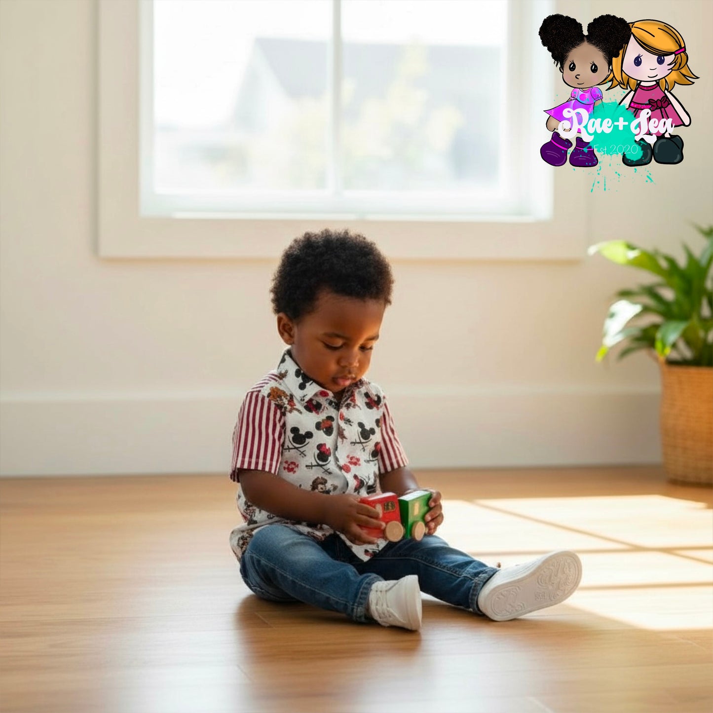 Pirate Mickey Button Shirt