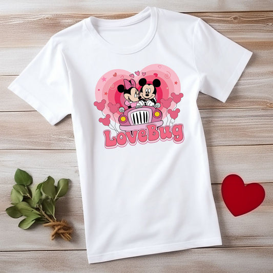 Minnie and Mickey Love Bug Tee Adult