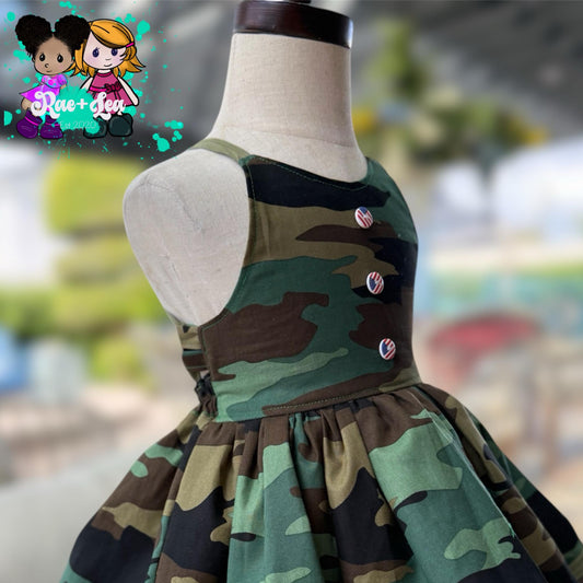 Welcome Home Camouflage Rae Dress