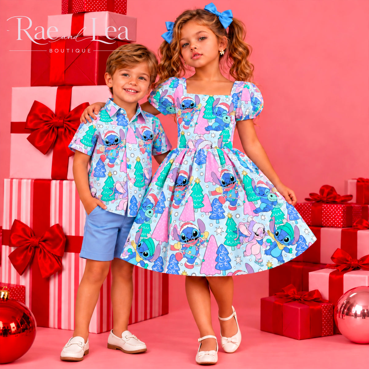 Stitch Sugarplum Christmas Ginger Dress