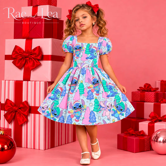 Stitch Sugarplum Christmas Ginger Dress