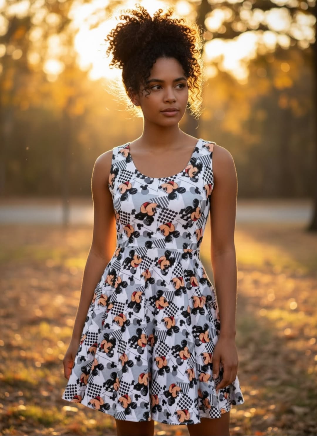 Retro Mouse Skater Dress