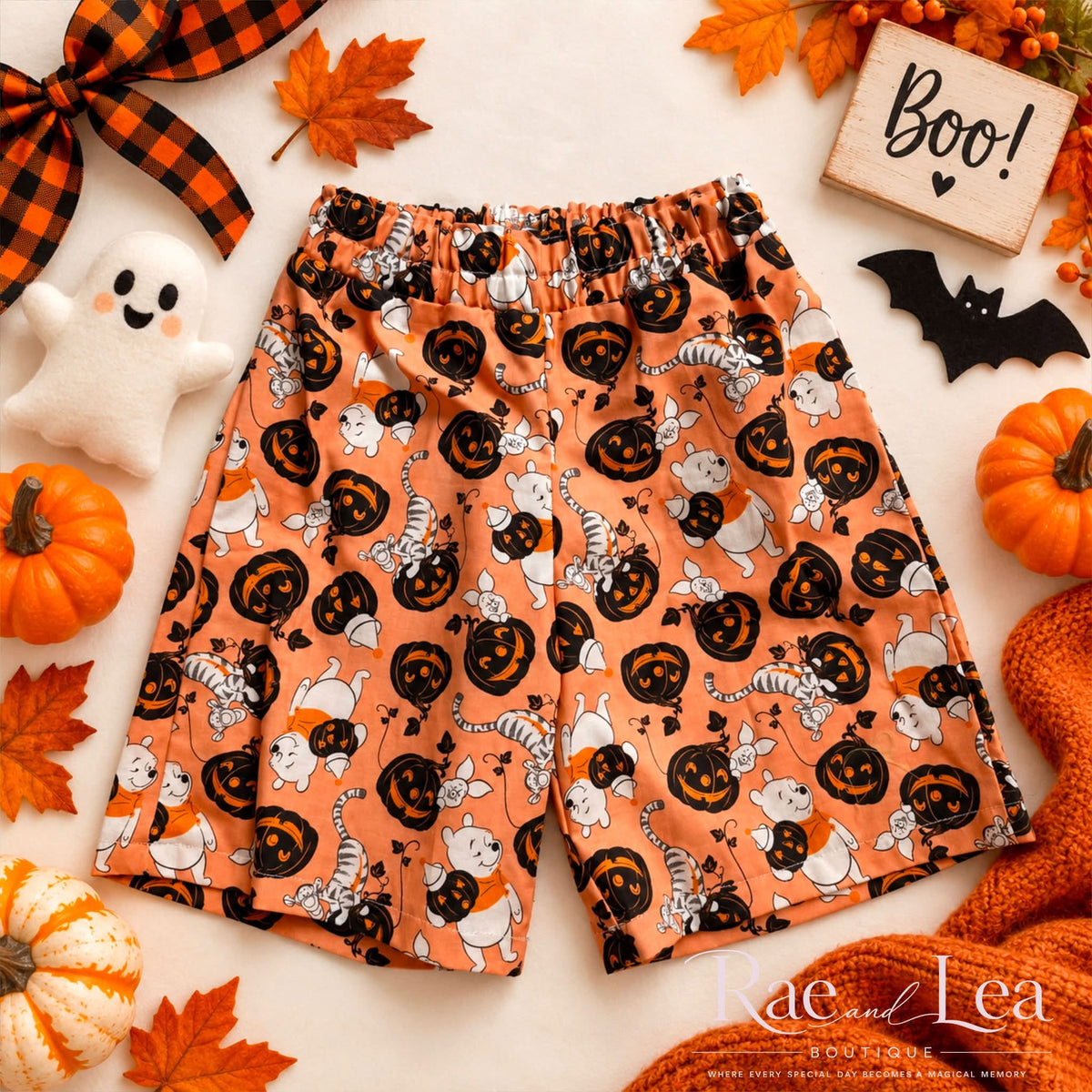 Pooh Halloween Shorts (RTS)