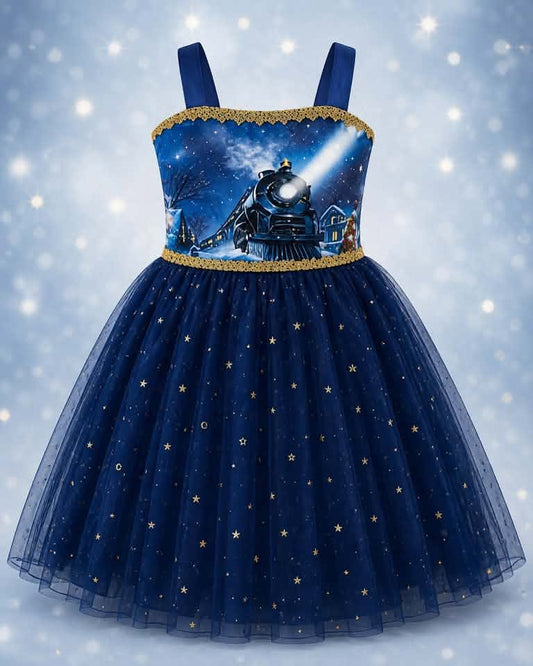 Polar Express Poppy Dress
