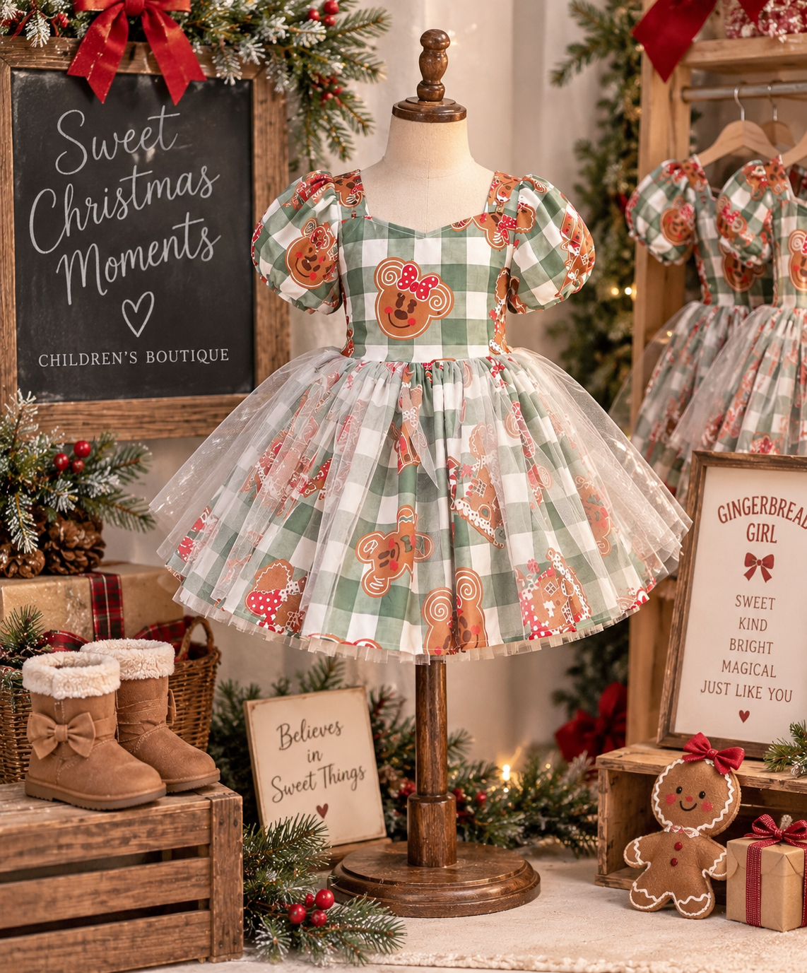 Gingerbread Mouse Wishes Willow Dress