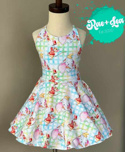 Dumbo Plaid Dakota Dress