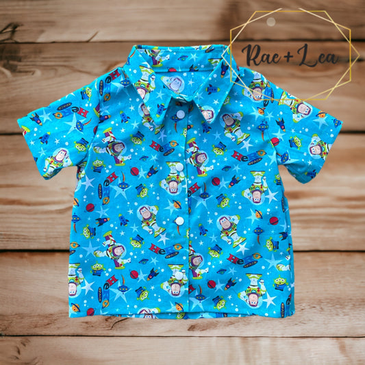 Buzz Galaxy Button Shirt