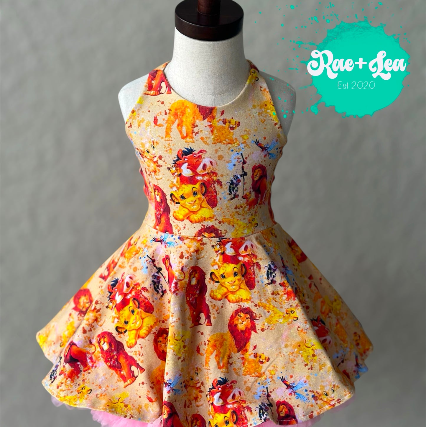 Watercolor Lion King Dakota Dress