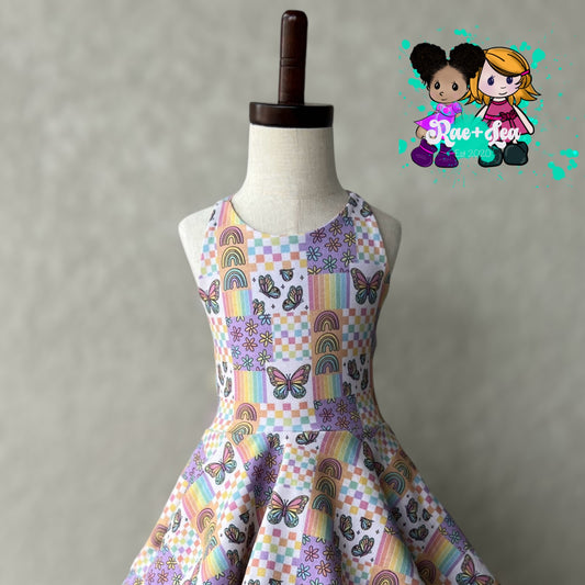 Butterfly Rainbiwdms Dakota Dress