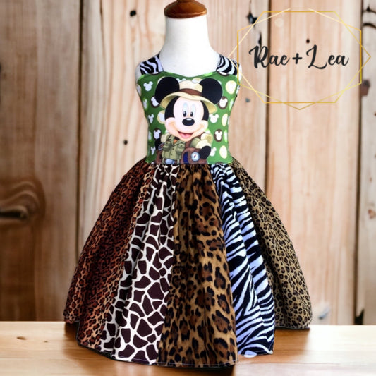 Safari Mickey Poppy Dress