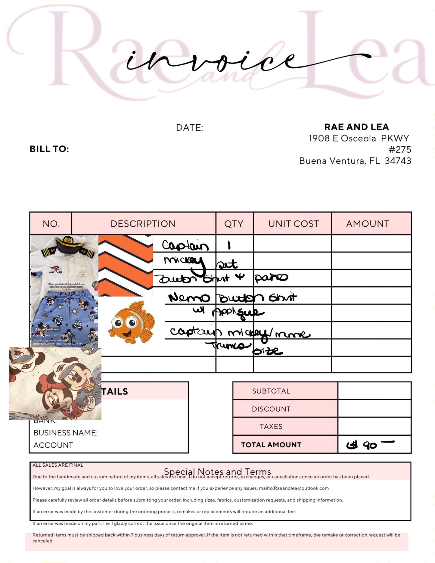 Custom Order for Lucy