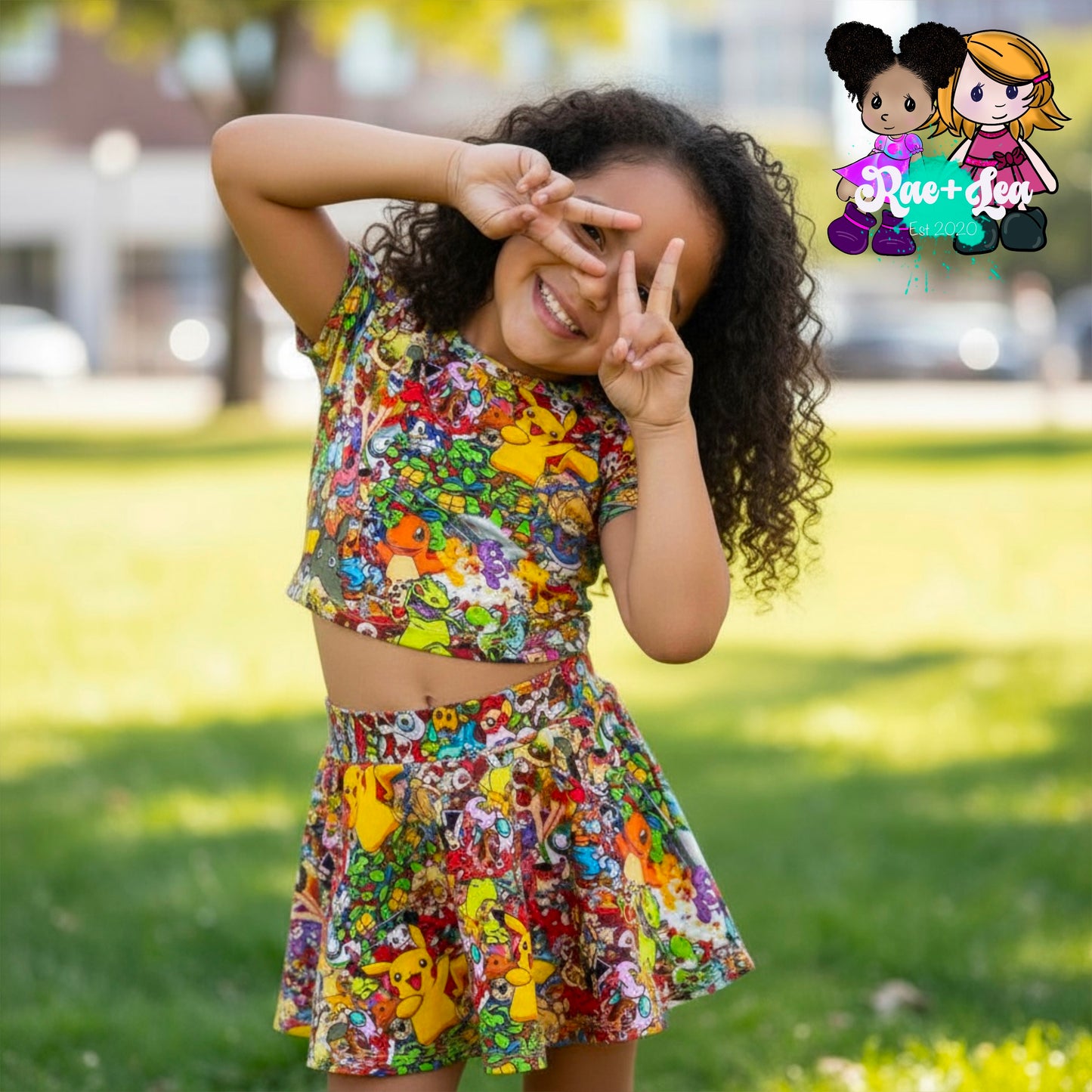 Retro Cartoon Skater Set