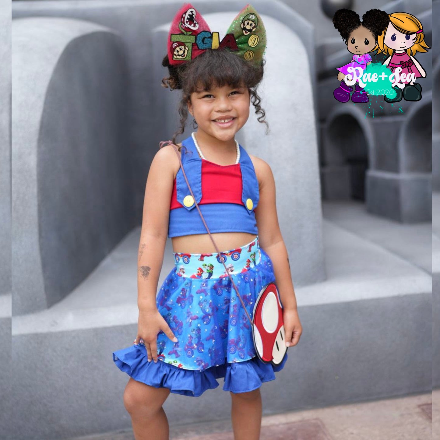 Mario Top and Skater Set