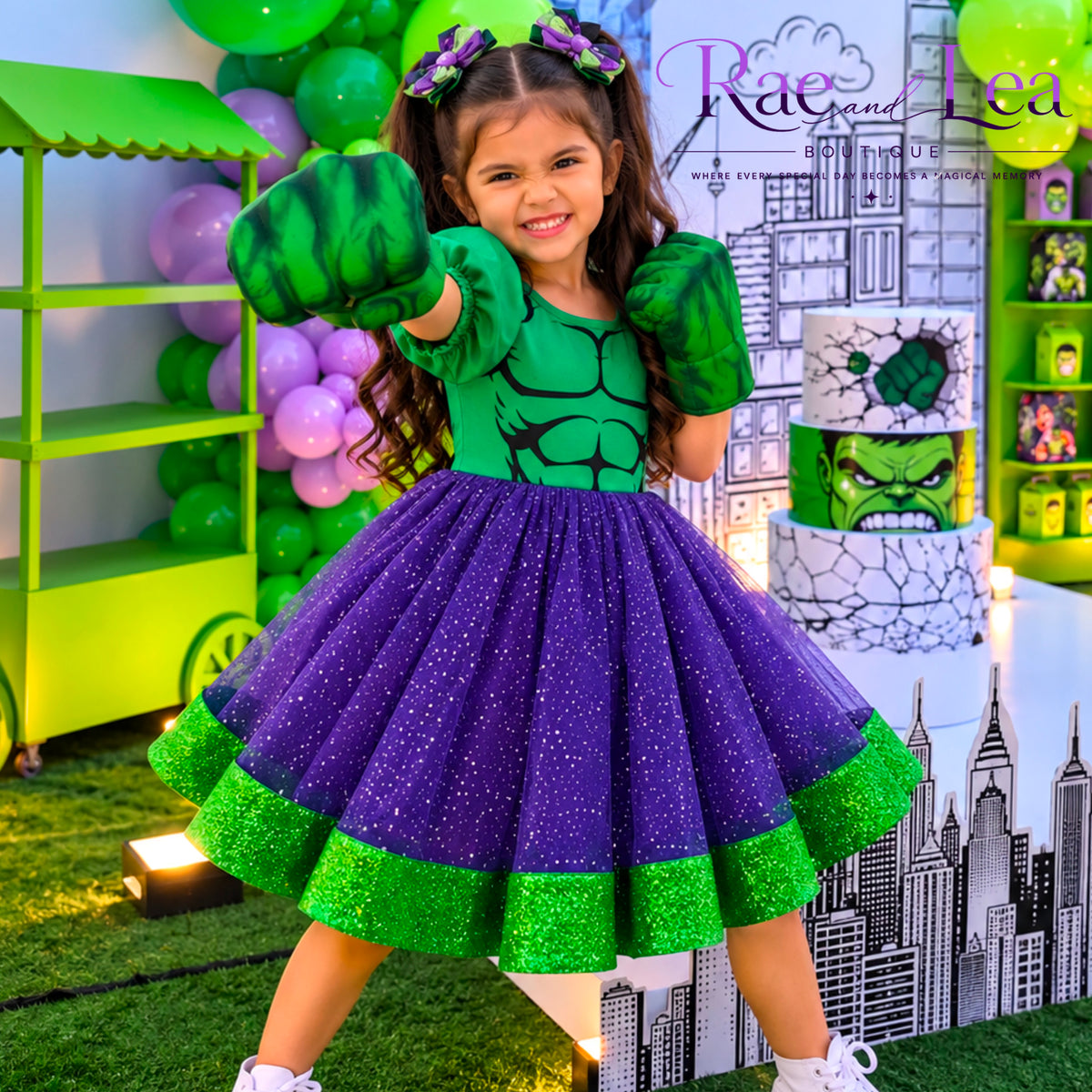 H u l k inspired Willow Dress