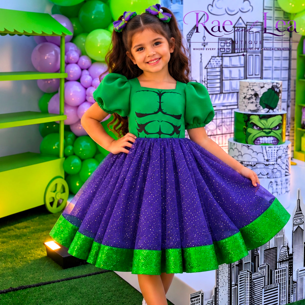 H u l k inspired Willow Dress