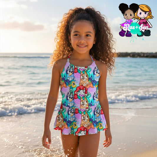 Blu3y and B1ngo Mermaid Splashes  Swimwear