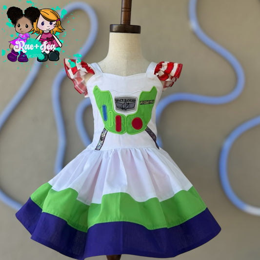 Buzz Lightyear Inspired Poppy Dress