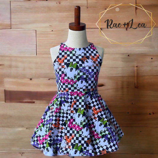 Boo Checkered Dakota Dress