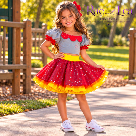 Dumbo Poppy Top & Skater Set