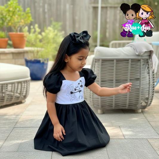 Steamboat Willie Puffy Sleeves Elena Dress
