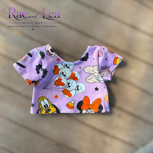 Spooky Treats Cropped Tee